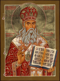 Mounted Icon - St. Innocent, Metropolitan of Moscow