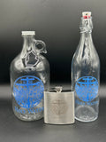 Holy Water Bottle with Clear Swing Top Lid