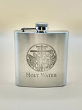 Holy Water Bottle - Engraved Stainless Steel