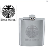 Holy Water Bottle - Engraved Stainless Steel